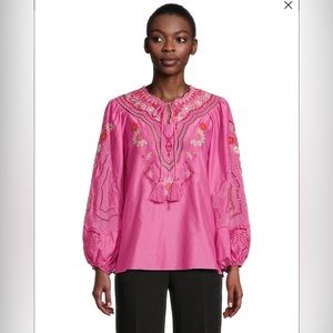 KOBI HALPERIN Eyelet Embroidered Blouse